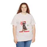 Christmas T-Shirt: Black and Tan Dog