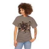 Summer T-Shirt: Brown Flower