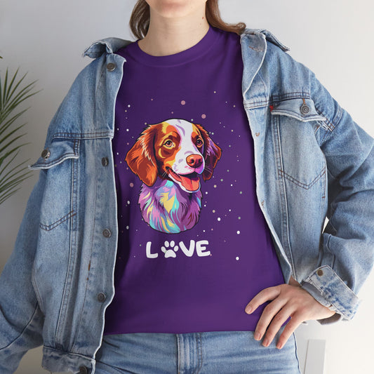 Dog T-Shirt: Brittany Spaniel Love