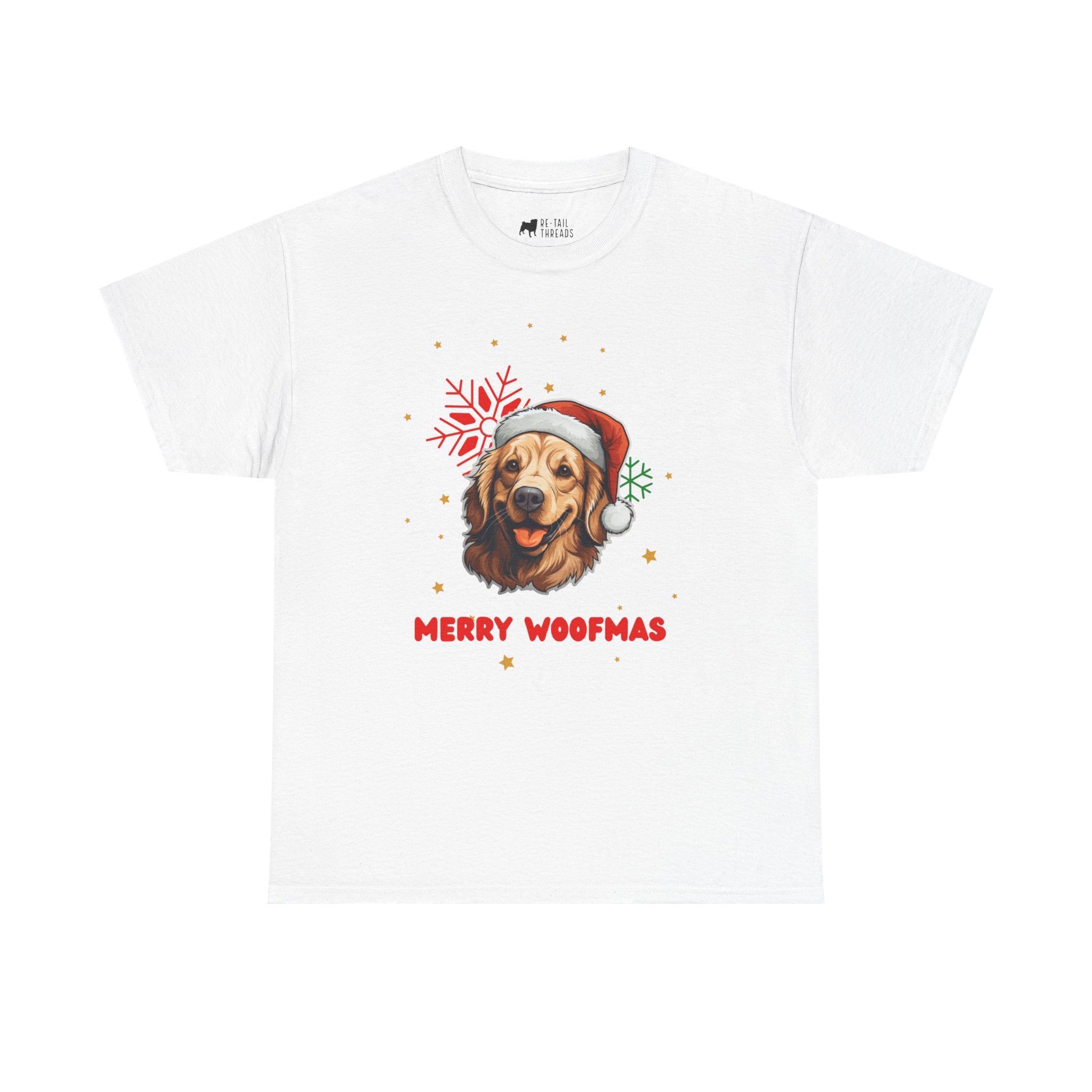 Christmas T-Shirt: Santa Hat Golden Retriever
