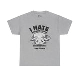 Cat T-Shirt: Cat Hates Mornings and People