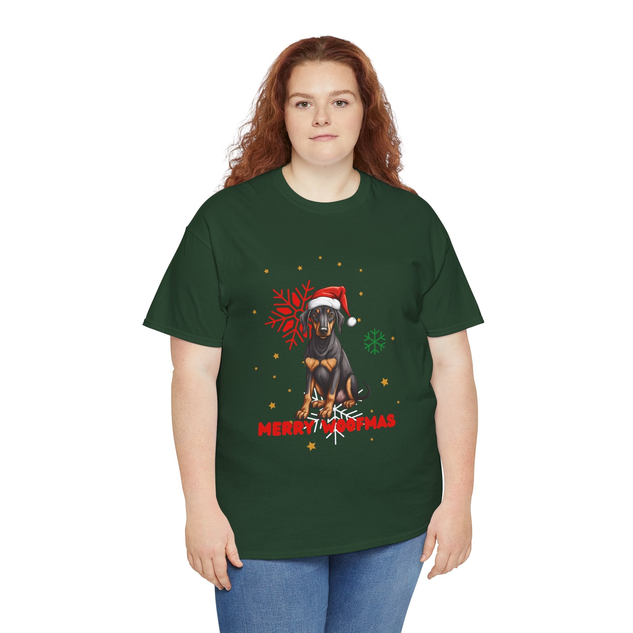 Christmas T-Shirt: Black and Tan Dog