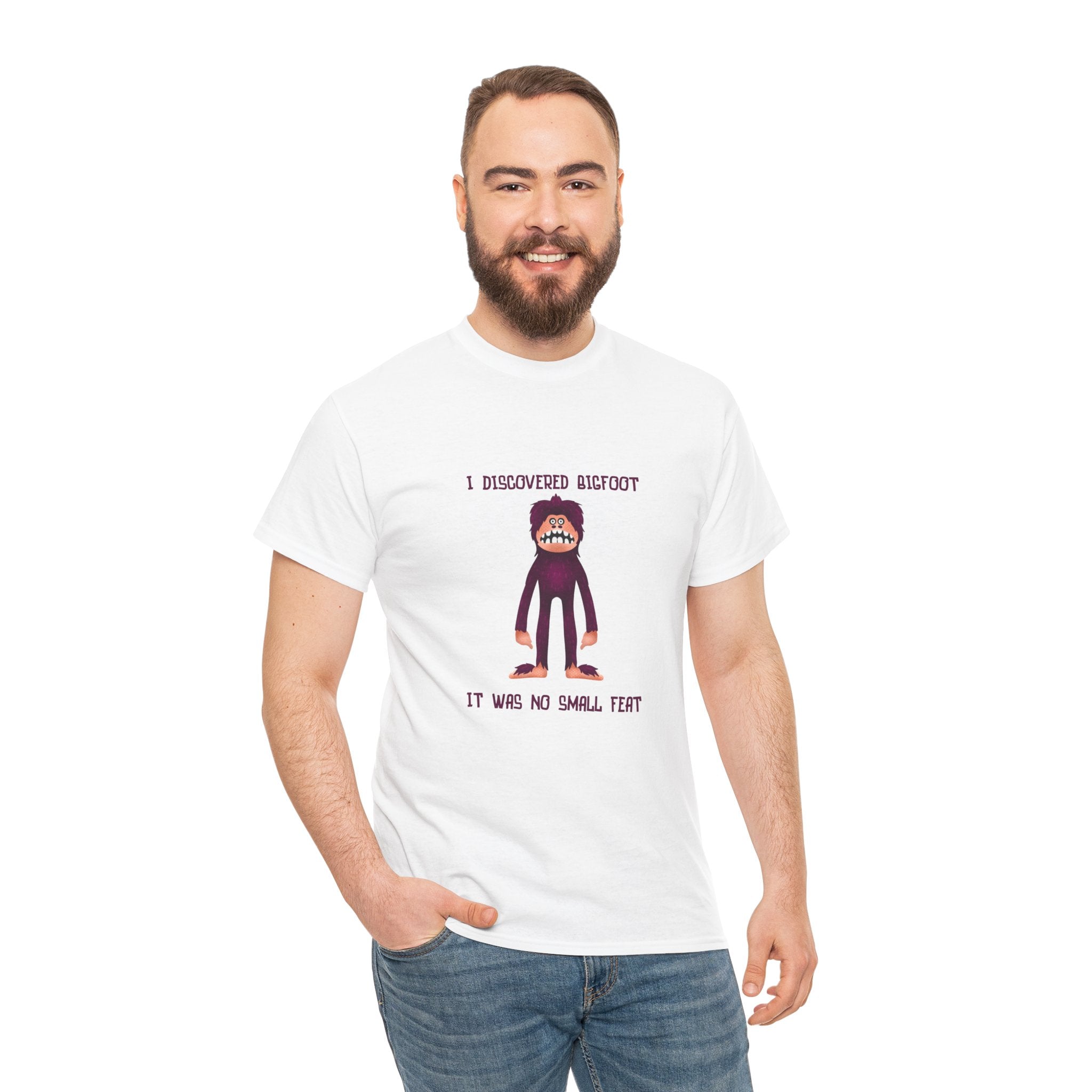 Funny T-Shirt: I Discovered Bigfoot