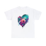 Love T-Shirt: Heart and Flower