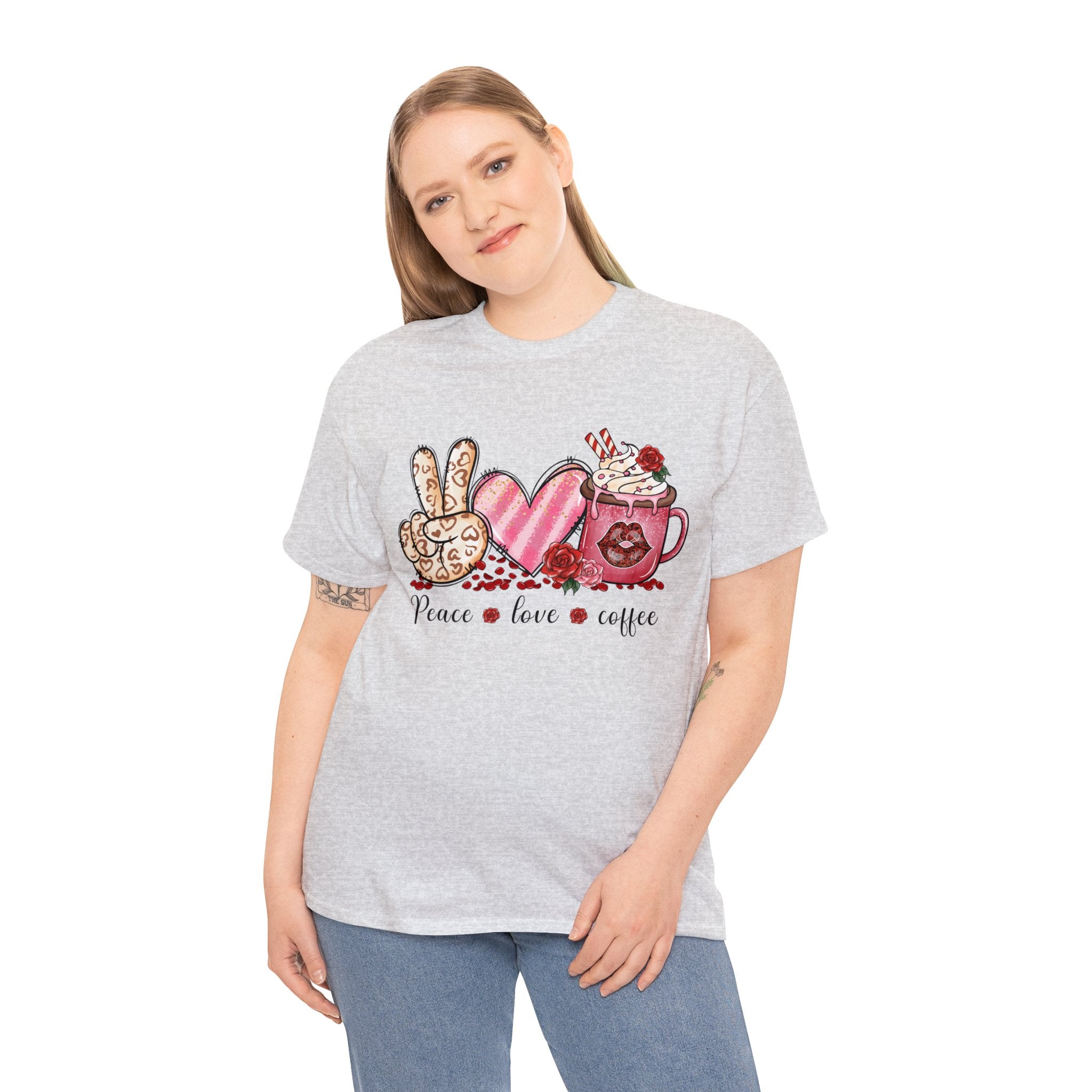 Love T-Shirt: Peace Love Coffee