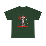 Christmas T-Shirt: Santa Hat Rat Terrier