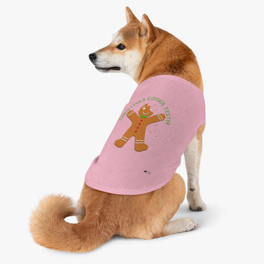 Dog Tank Top - Christmas Cookie Tester Shirt