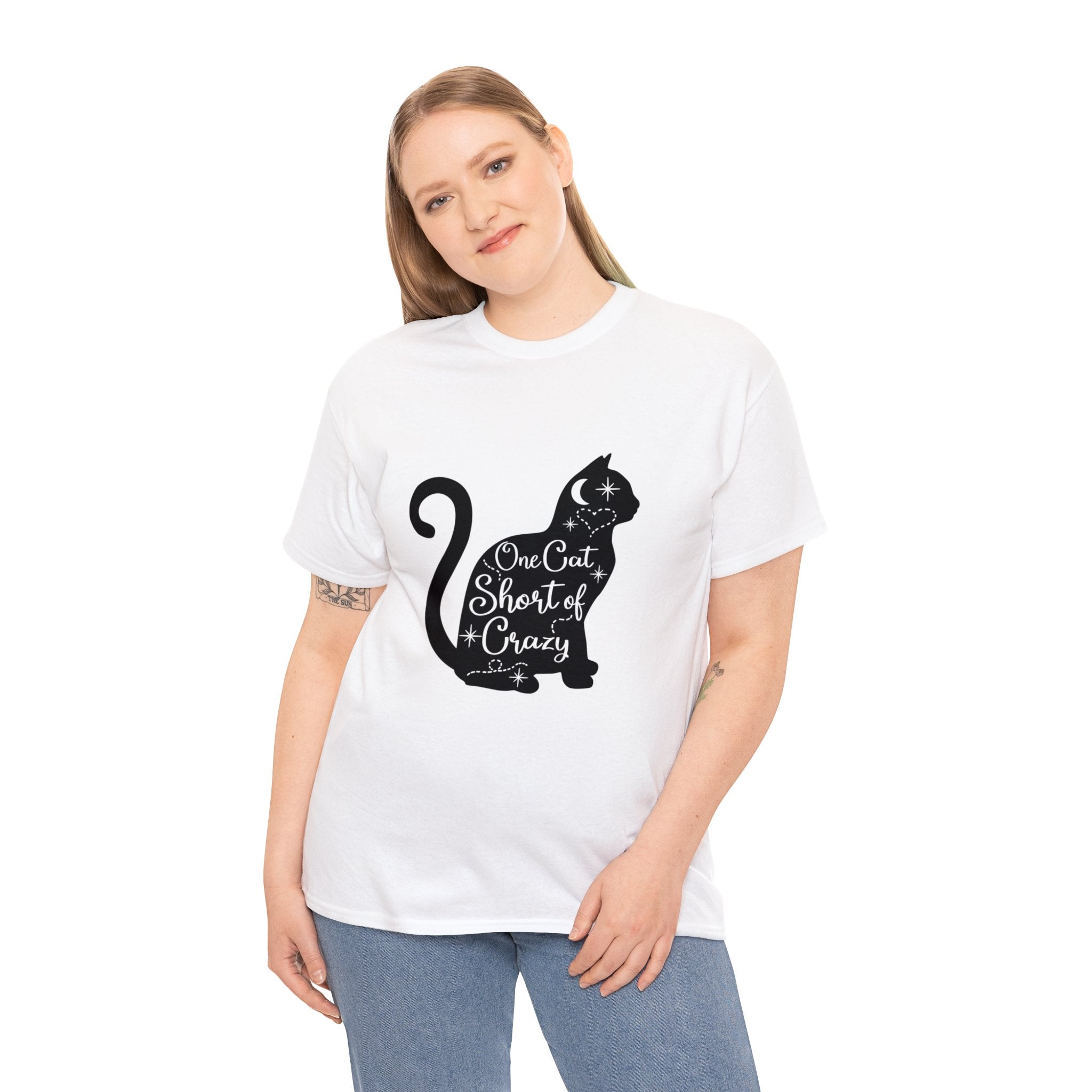 Cat T-Shirt: One Cat Short of Crazy #1