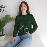 “Zero Fluffs Given” Cat Crewneck Sweatshirt — Funny Holiday Cat Lover Pullover