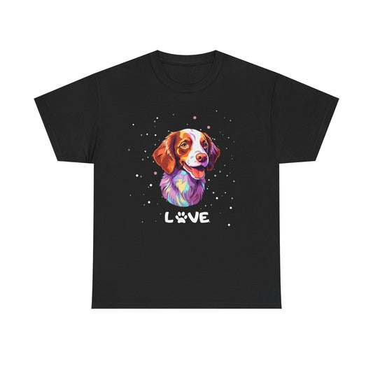 Dog T-Shirt: Brittany Spaniel Love
