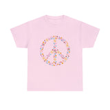 Summer T-Shirt: Flowery Peace Sign