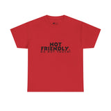 Not Friendly. Do Not Touch. T-Shirt — Funny Unhinged Graphic Tee