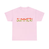 Summer T-Shirt: Summer (Watermelon Font)