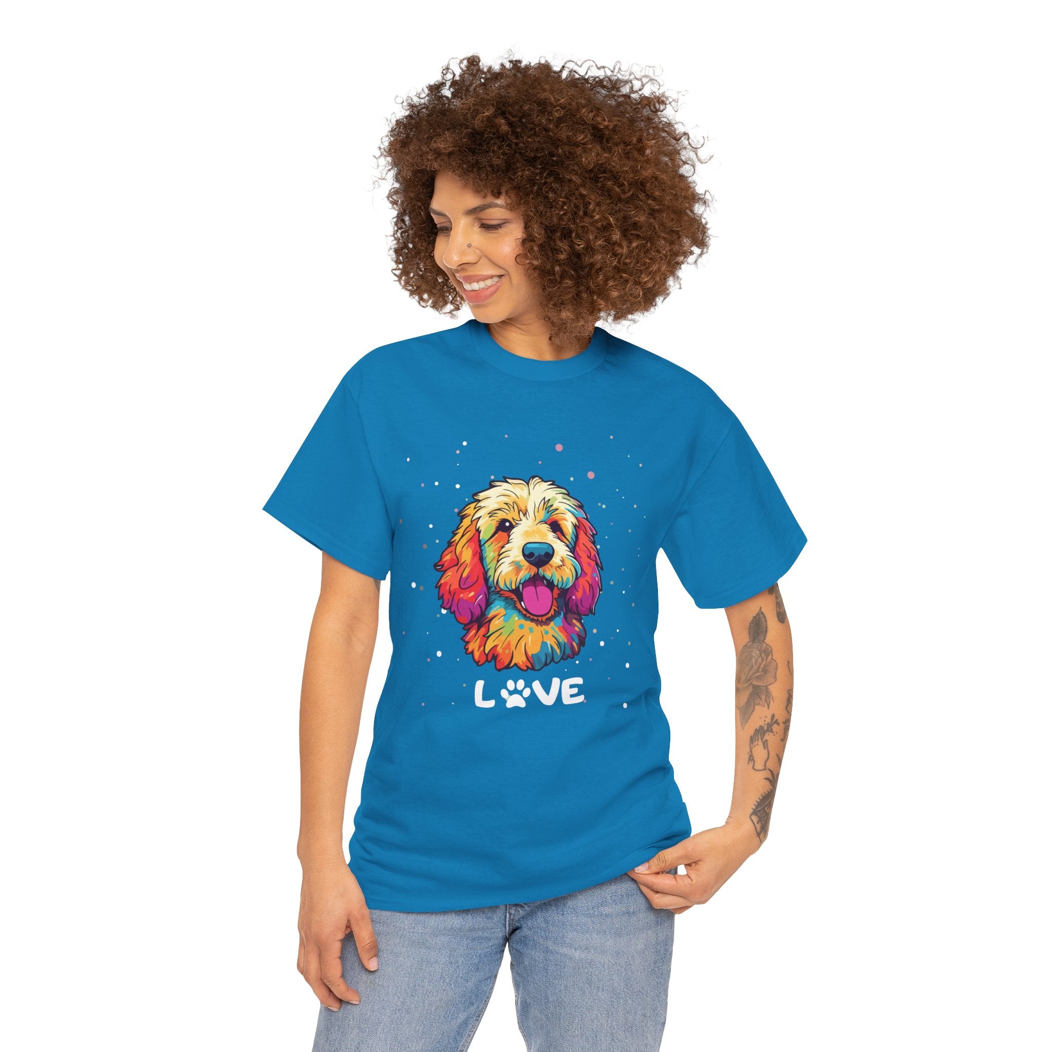 Dog T-Shirt: Goldendoodle Love