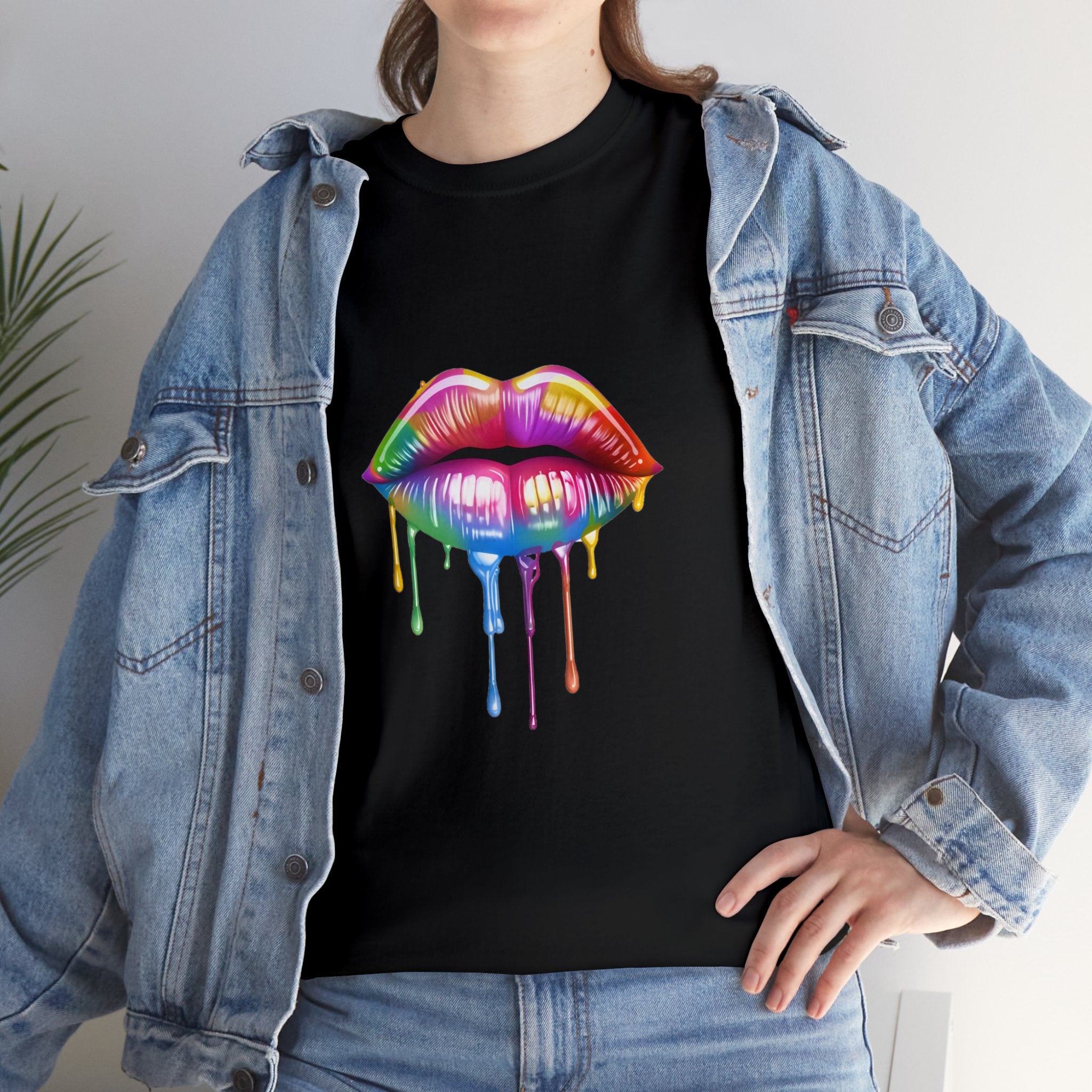 PRIDE T-Shirt: Rainbow Lips