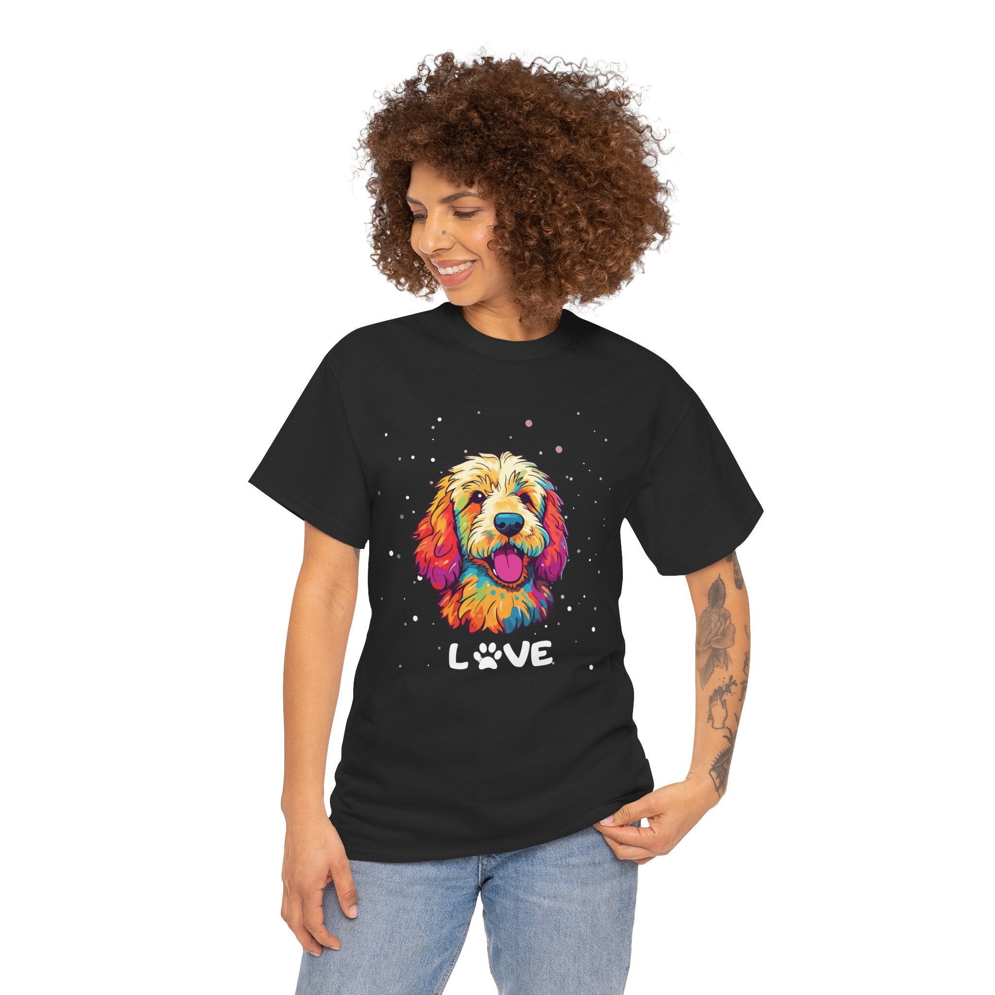 Dog T-Shirt: Goldendoodle Love