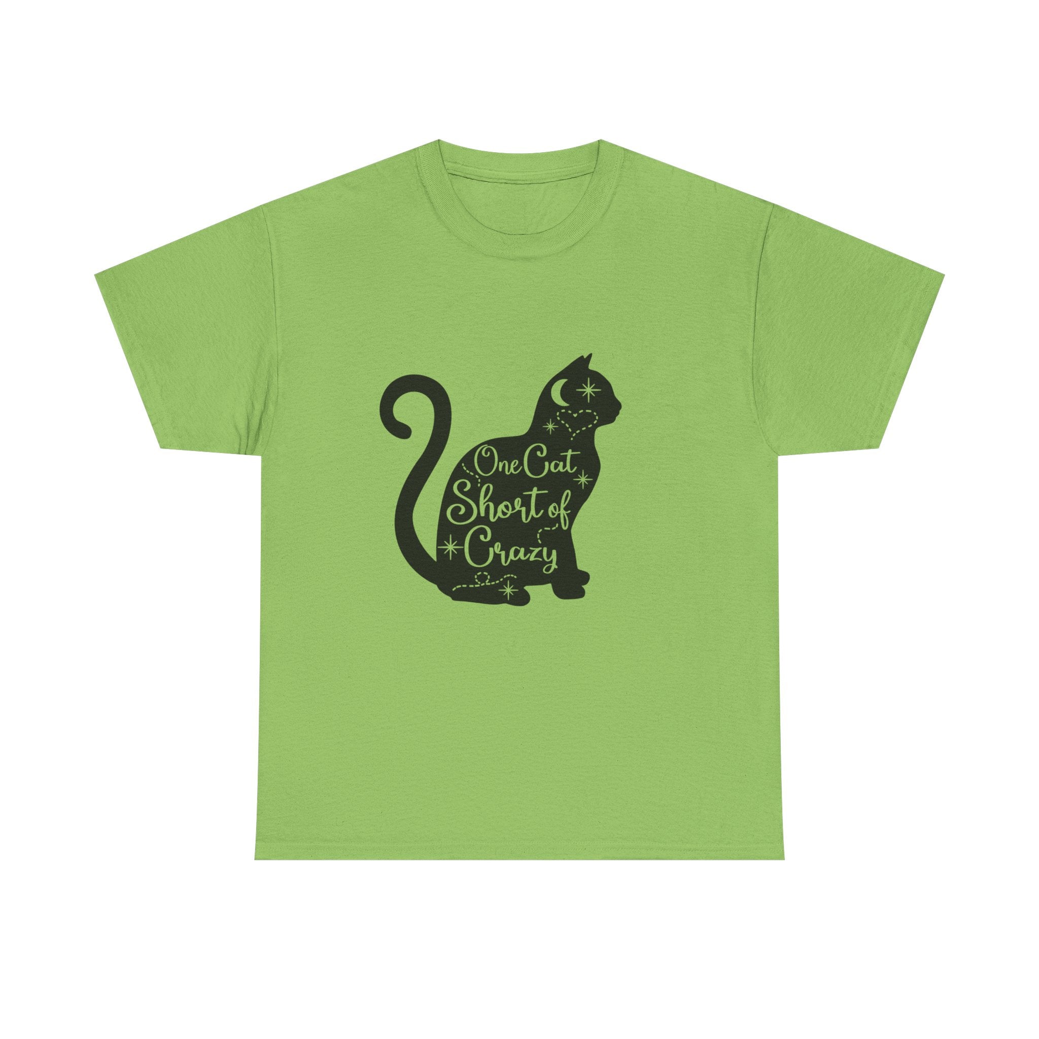 Cat T-Shirt: One Cat Short of Crazy #1