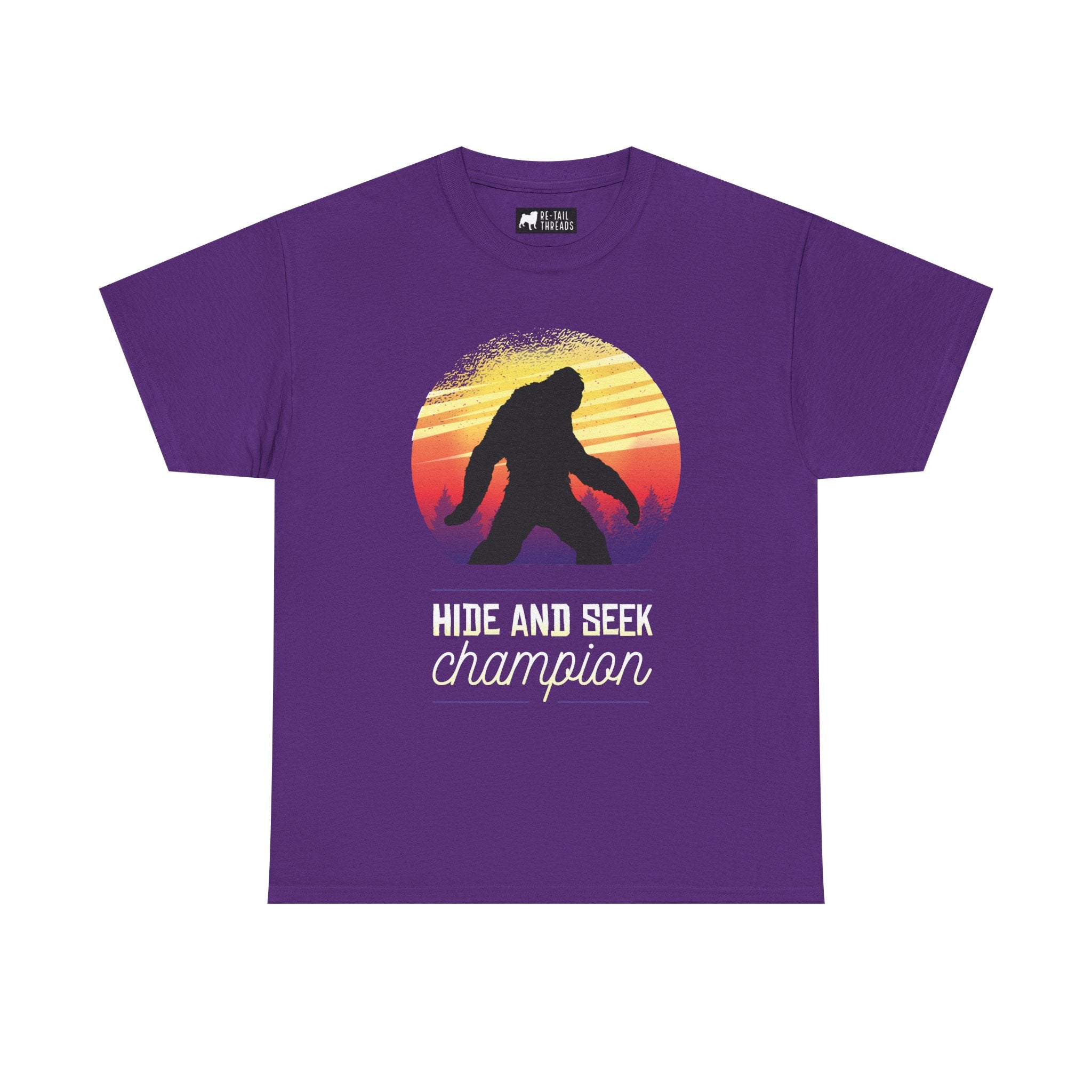 Funny T-Shirt: Bigfoot Hide and Seek Champion