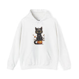 Halloween Hoodie: Cat on a Pumpkin