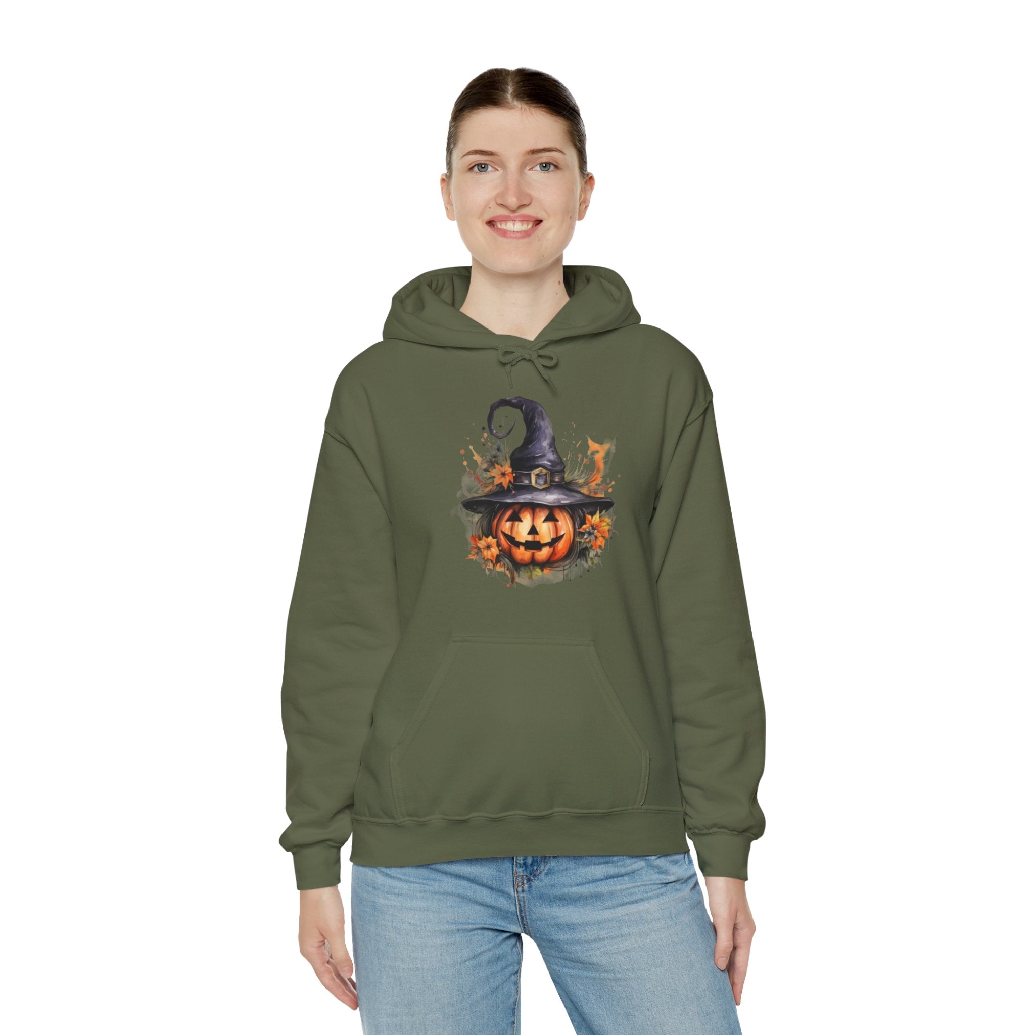 Halloween Hoodie: Witchy Pumpkin