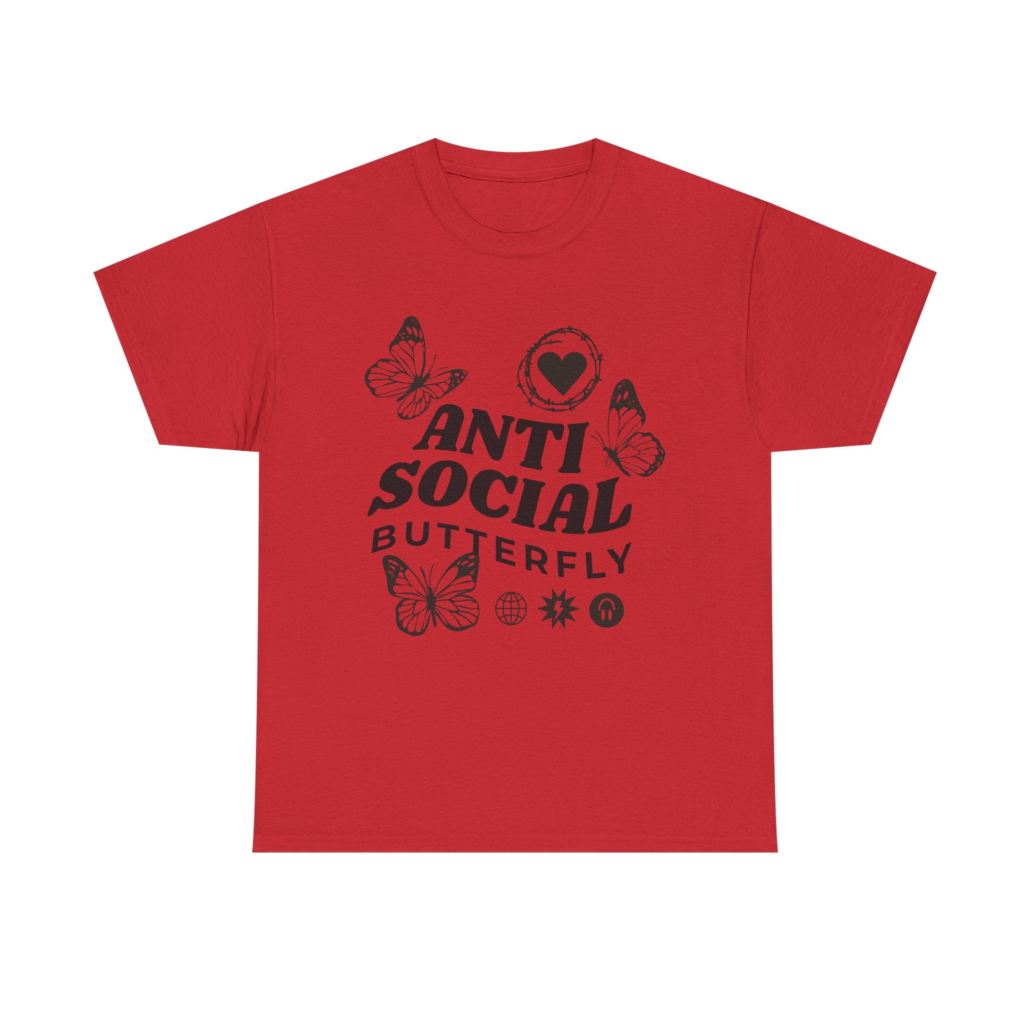 Funny T-Shirt: Anti-Social Butterfly