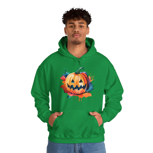 Halloween Hoodie: Watercolor Pumpkin