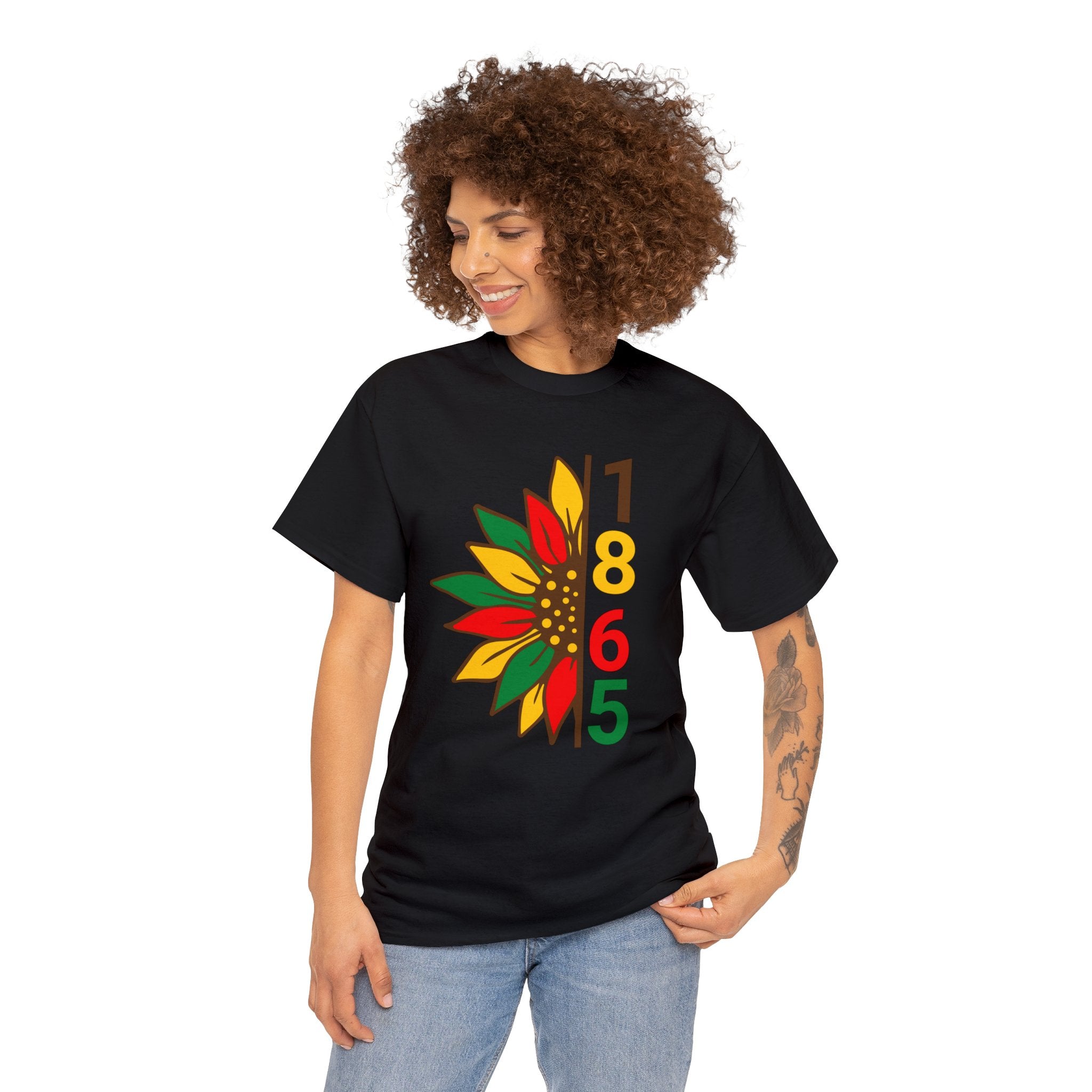 Juneteenth T-Shirt: 1865 Flower