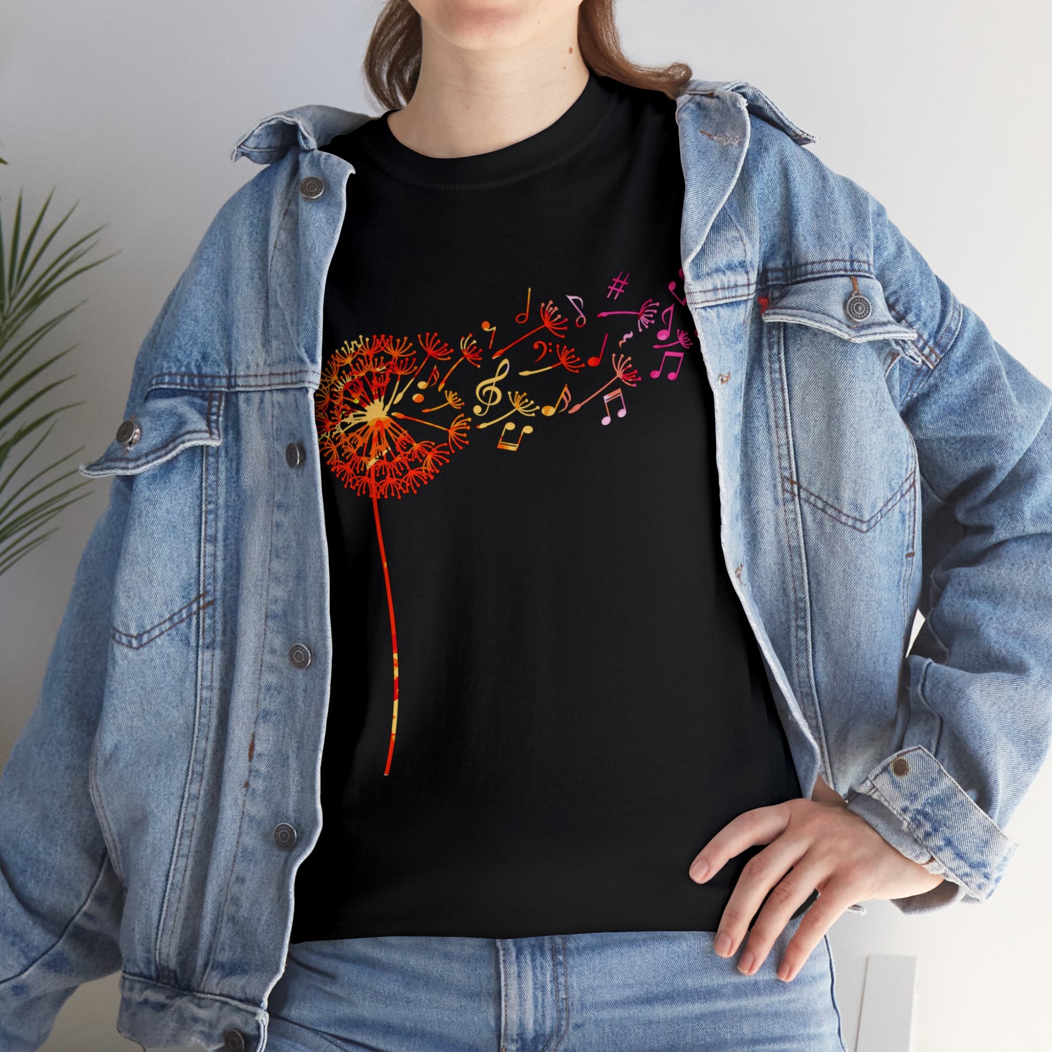 Summer T-Shirt: Dandelion Musical Notes