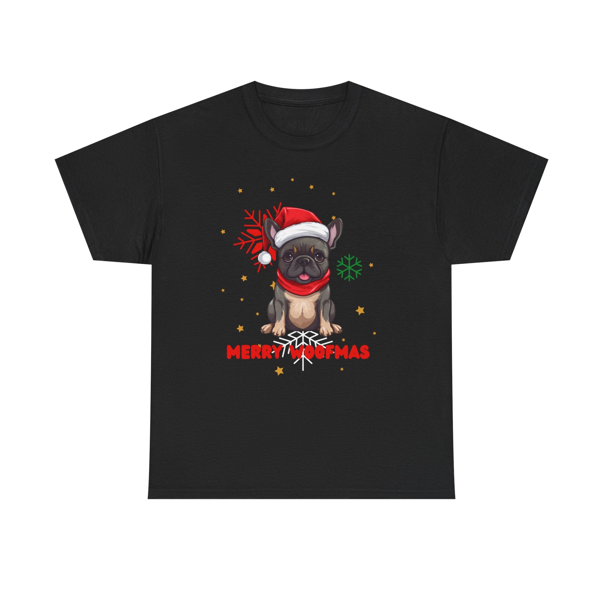 Christmas T-Shirt: Santa Hat French Bulldog