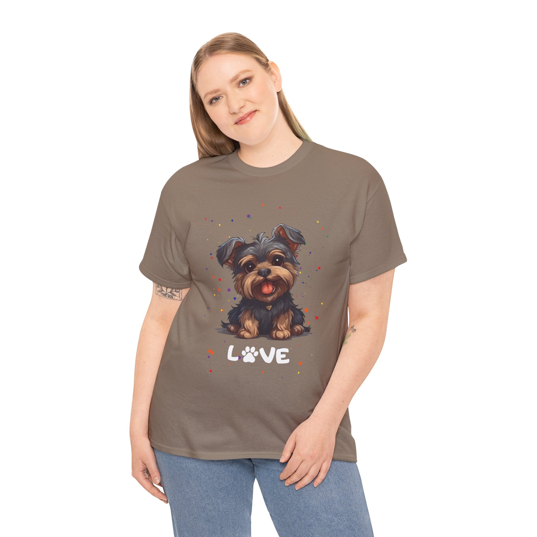 Dog T-Shirt: Yorkie Love
