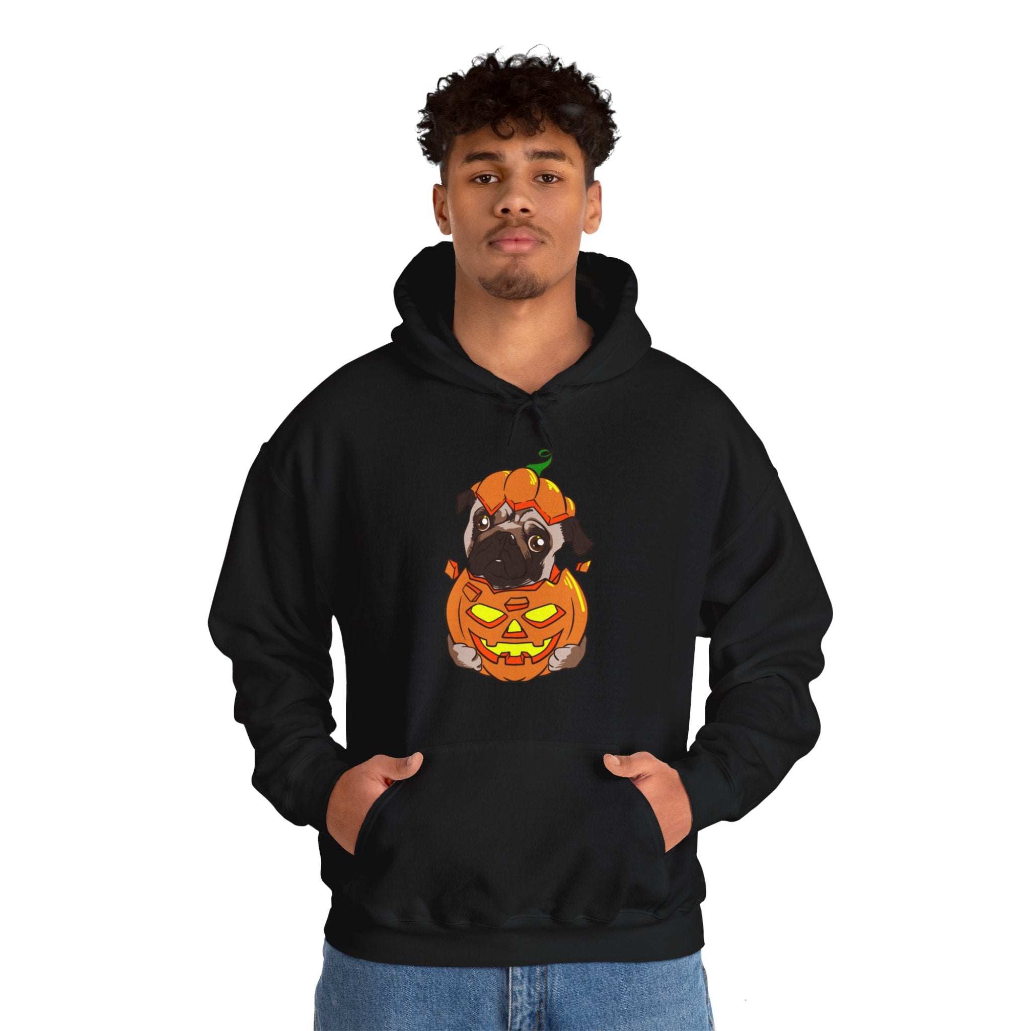 Halloween Hoodie: Pug Pumpkin