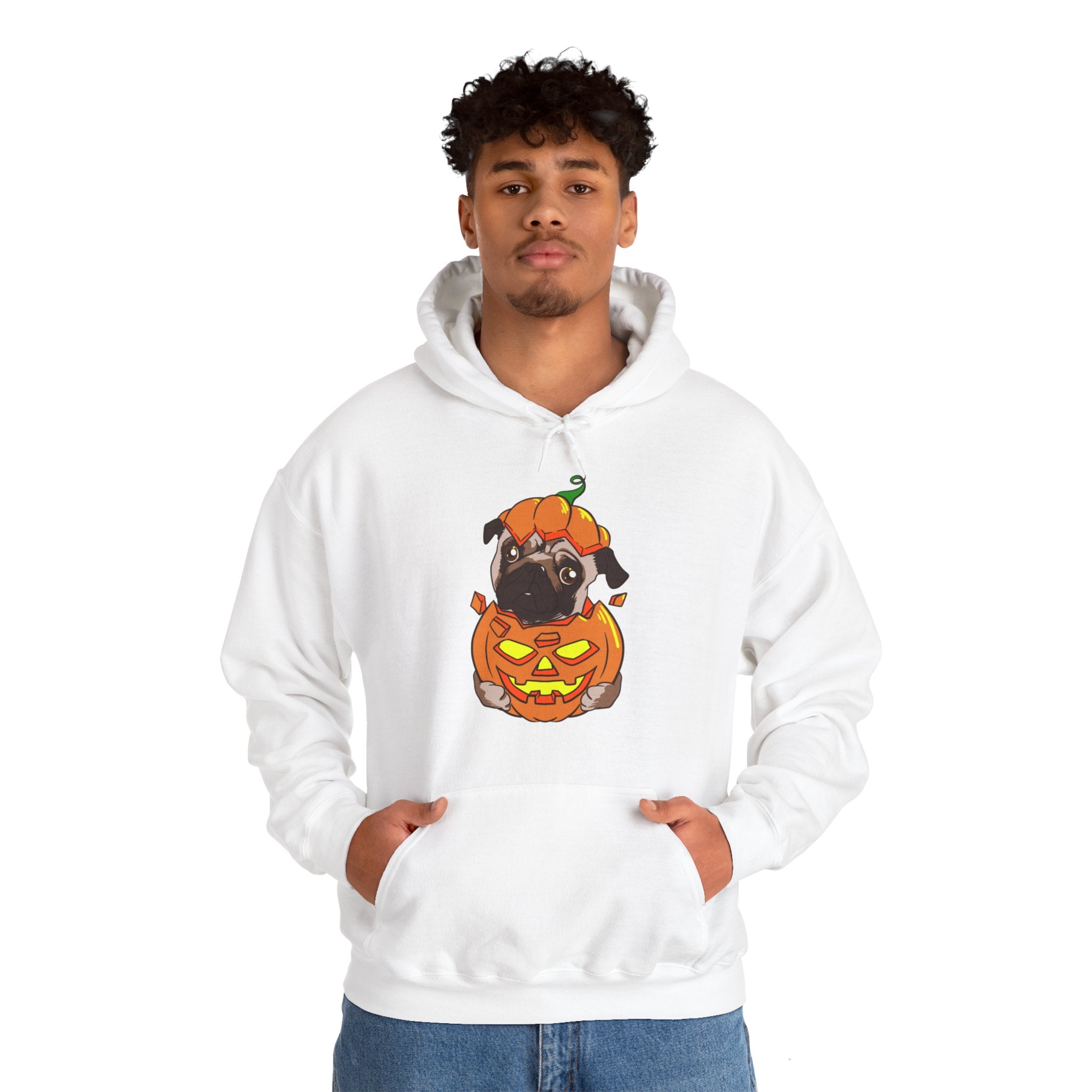 Halloween Hoodie: Pug Pumpkin