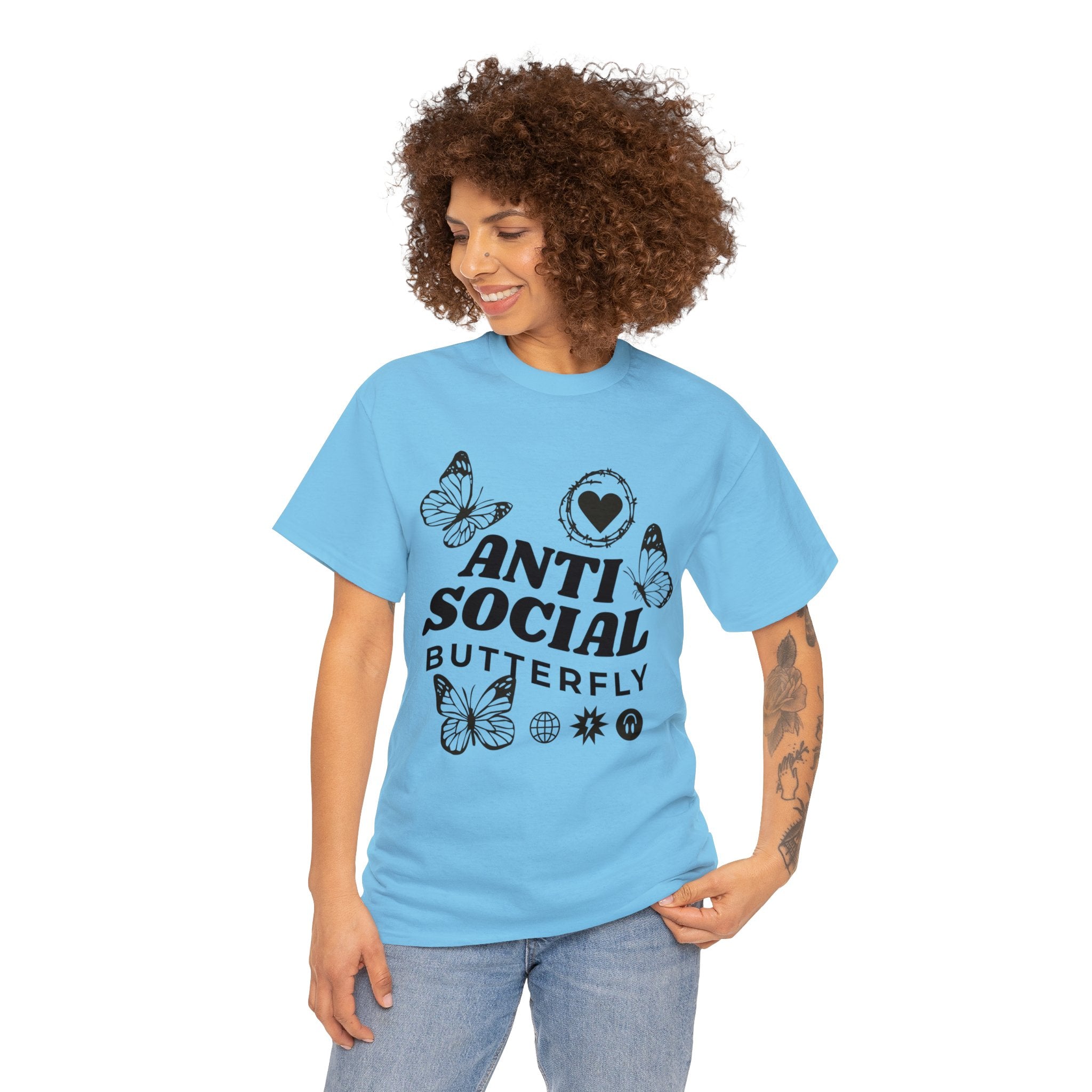 Funny T-Shirt: Anti-Social Butterfly