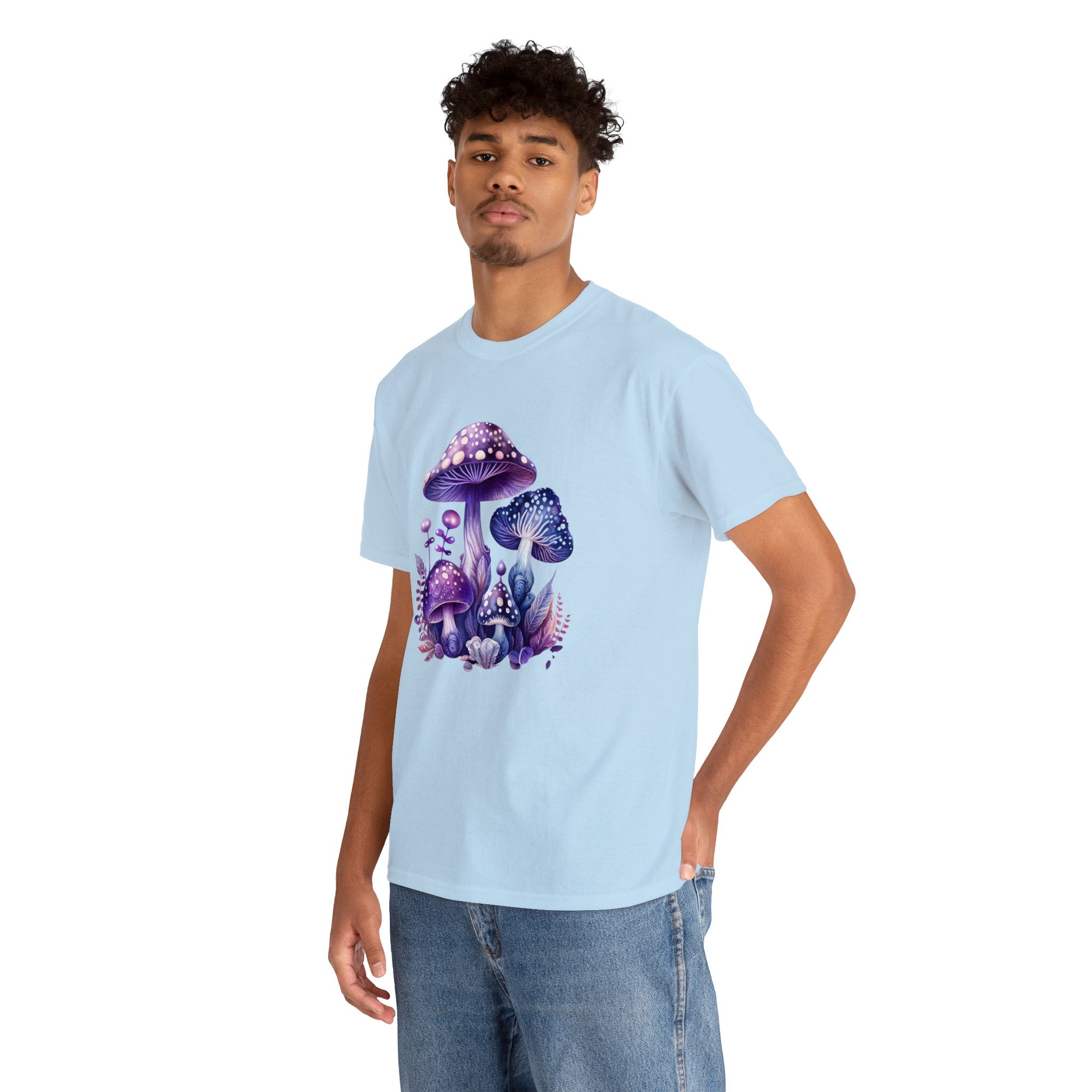 Mushroom T-Shirt: Large Mystical Mushrooms