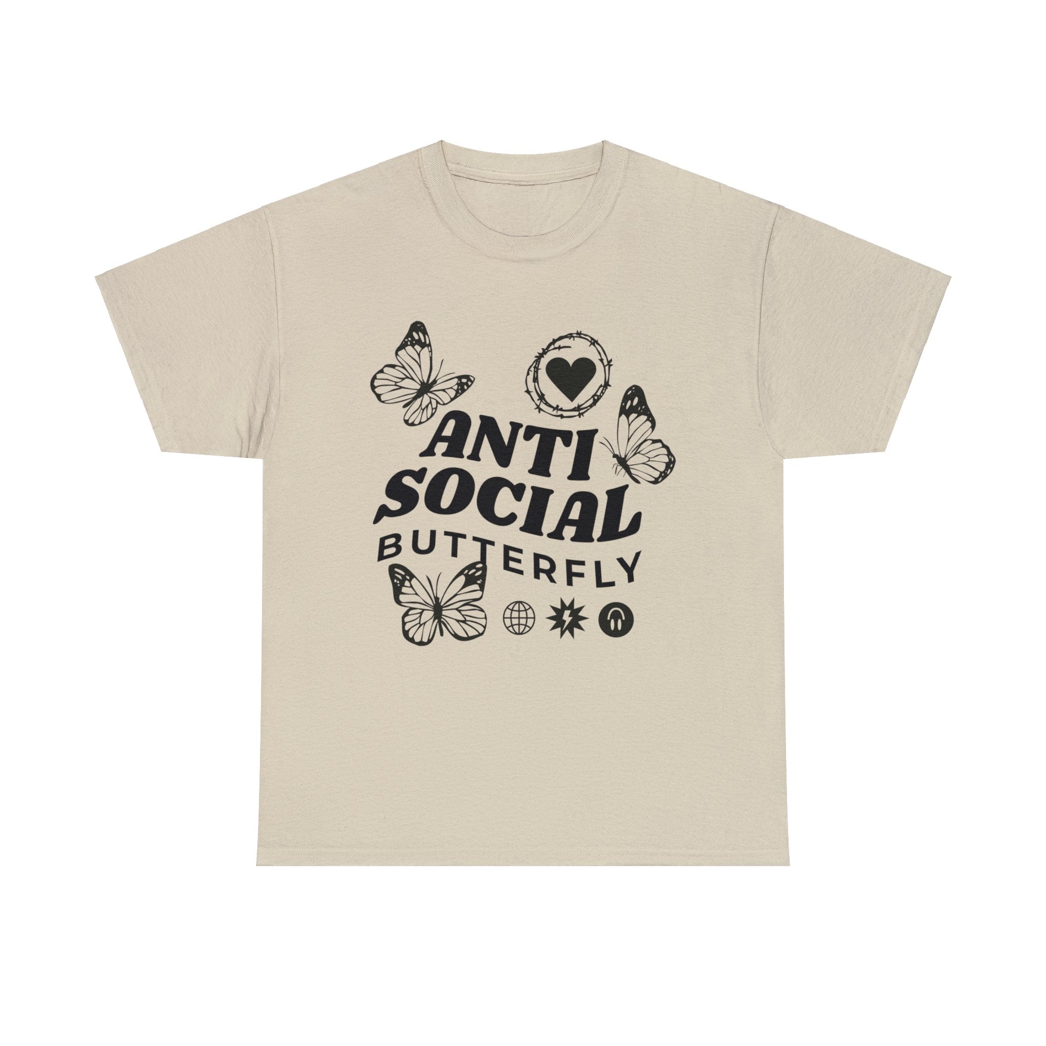 Funny T-Shirt: Anti-Social Butterfly