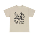 Funny T-Shirt: Anti-Social Butterfly
