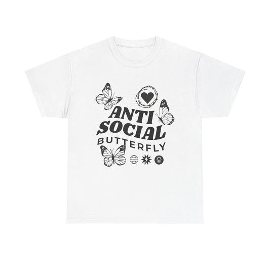 Funny T-Shirt: Anti-Social Butterfly