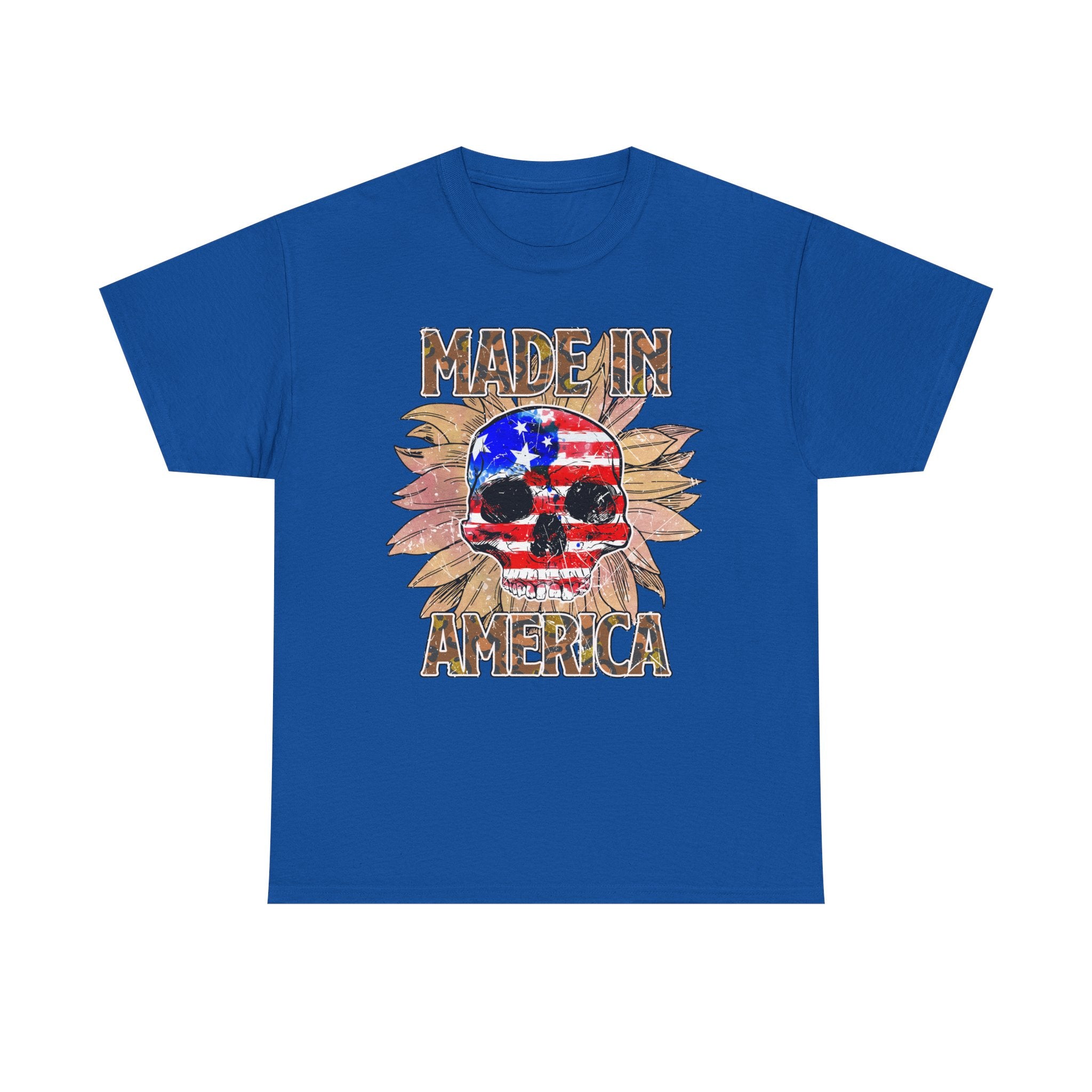 4th of July T-Shirt: Made in America Skull