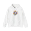 Halloween Hoodie: Skull and Flowers