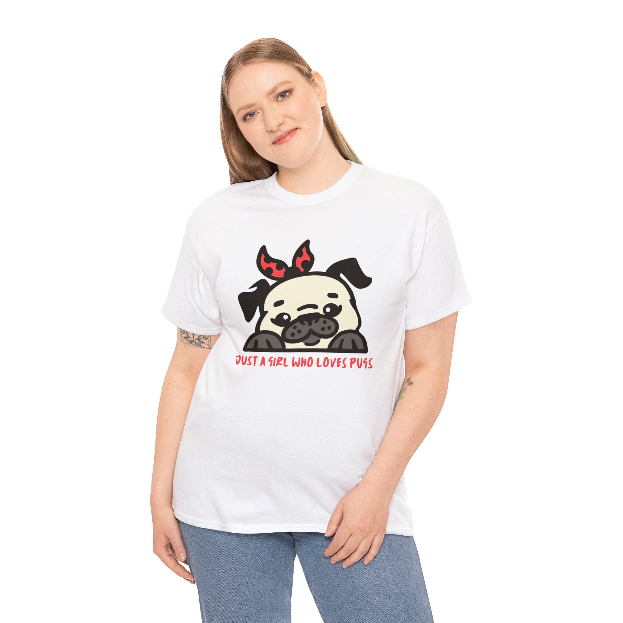 Pug T-Shirt: Just A Girl Who Loves Pugs #3