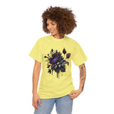 Summer T-Shirt: Black Flower
