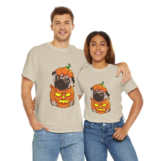 Halloween T-Shirt: Pug in a Pumpkin