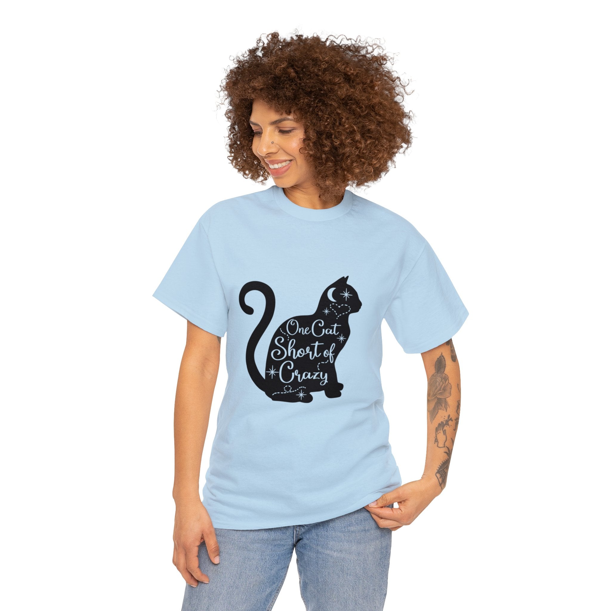 Cat T-Shirt: One Cat Short of Crazy #1