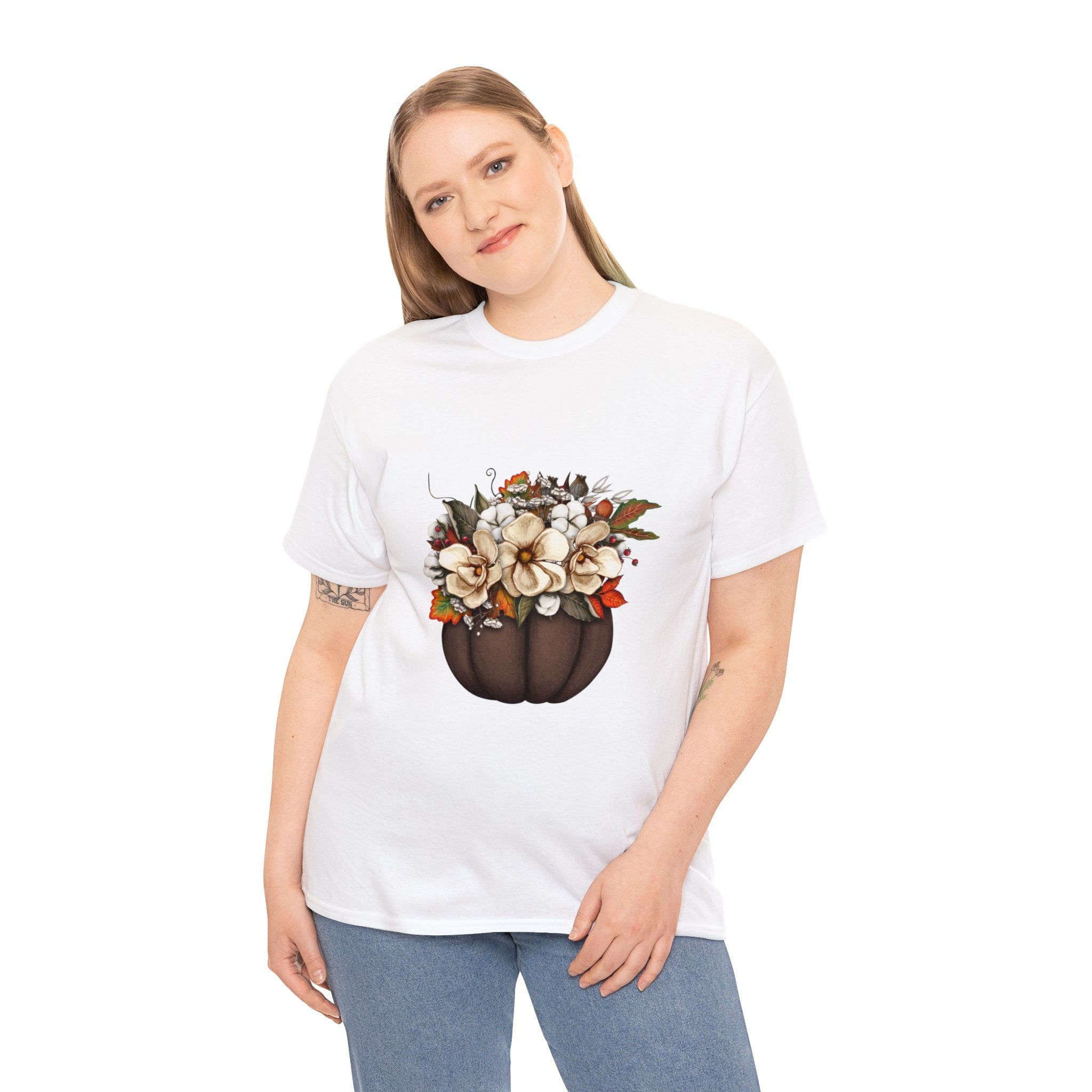 Halloween T-Shirt: Fall Flowers