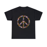 Summer T-Shirt: Flowery Peace Sign