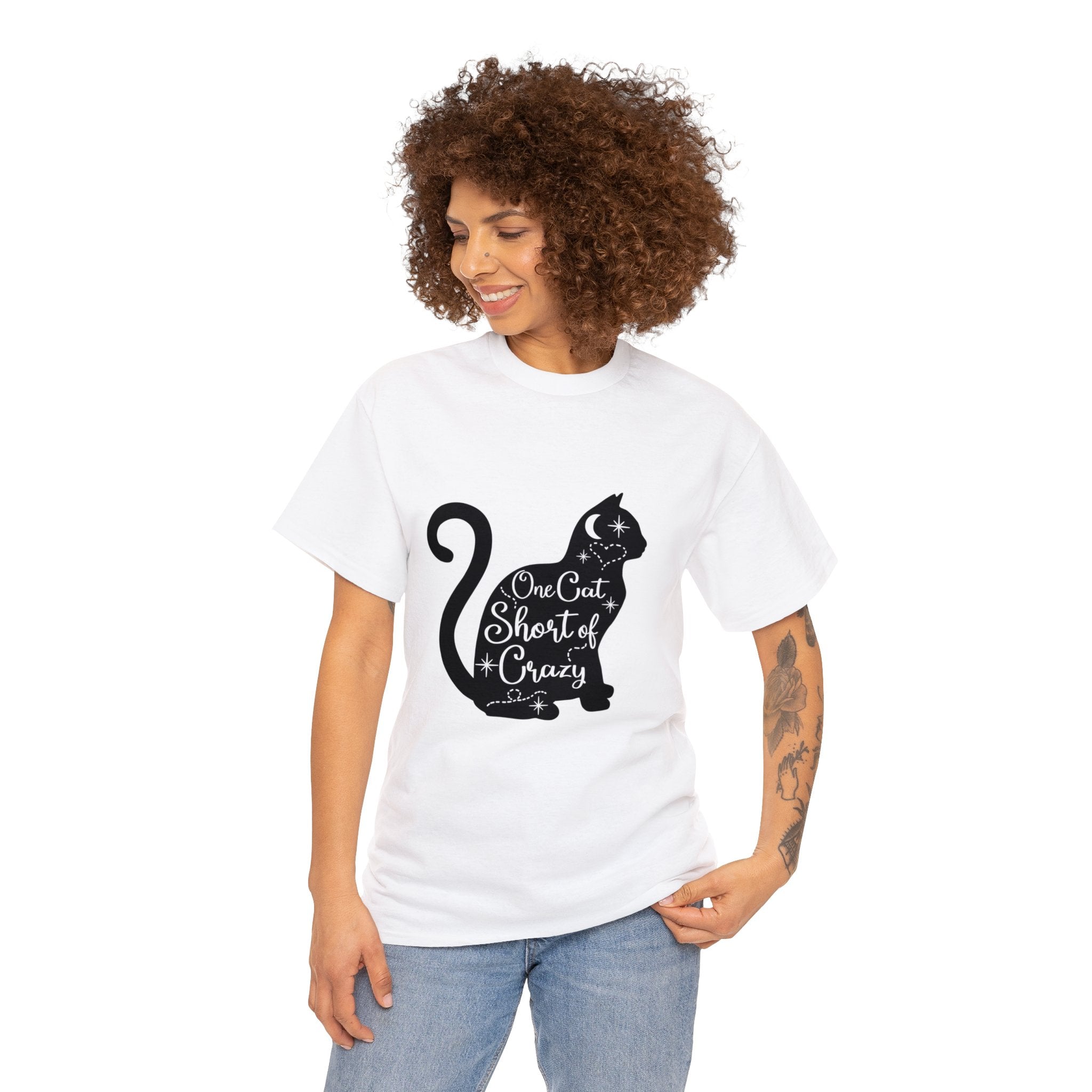 Cat T-Shirt: One Cat Short of Crazy #1