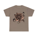 Summer T-Shirt: Brown Flower