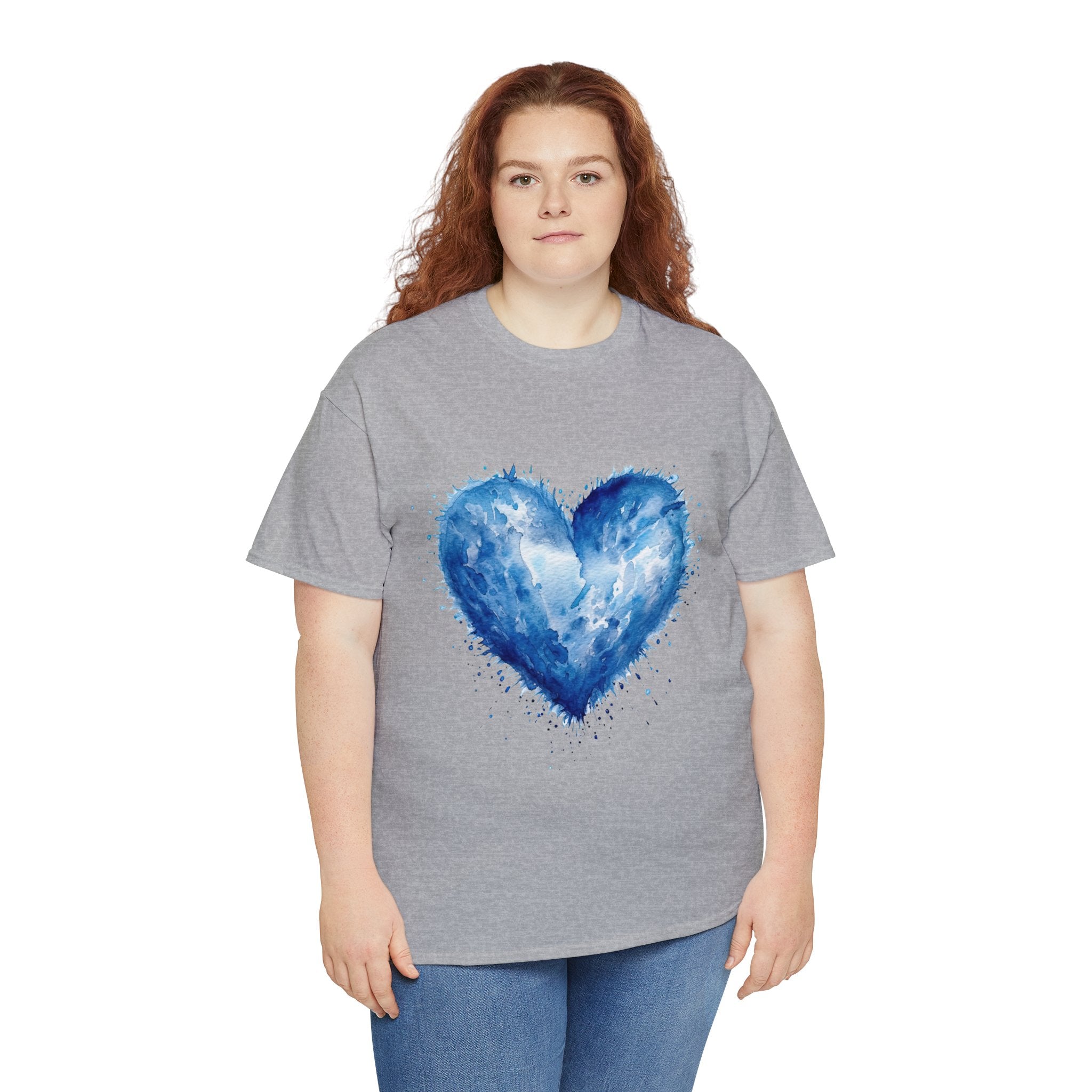 Love T-Shirt: Blue Heart