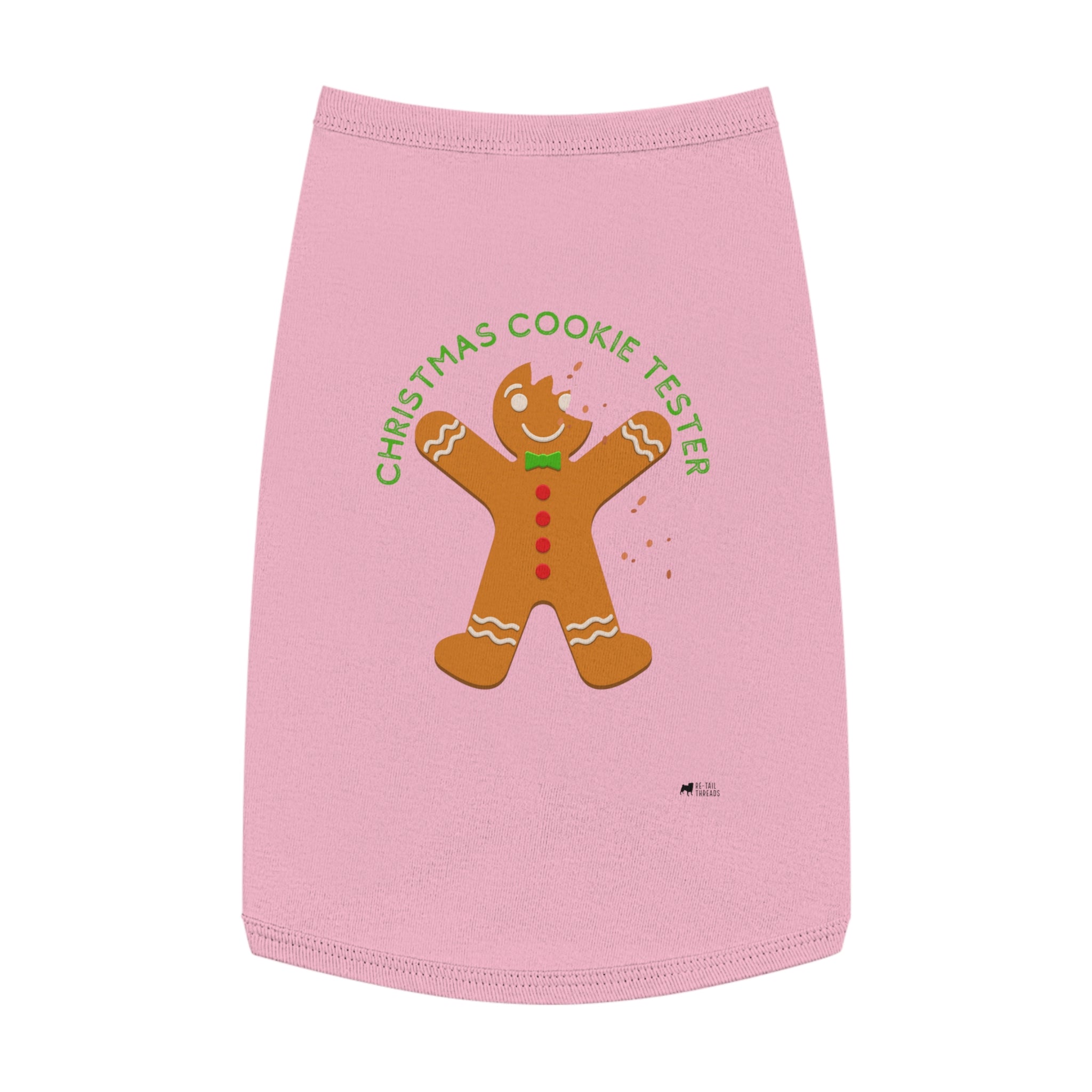Dog Tank Top - Christmas Cookie Tester Shirt