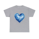 Love T-Shirt: Blue Heart